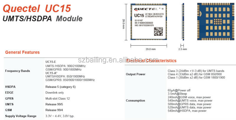 オリジナル32gsmモデムwavecomモジュールのためのバルクsmsの送信uc15-e3g900/2100mhz仕入れ・メーカー・工場