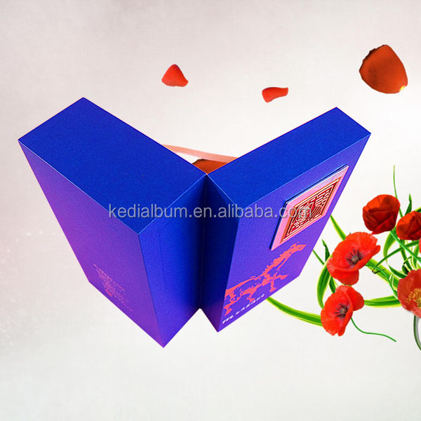 Red wine wooden box, wooden wine bottle packaging box, wine tool set with wooden box