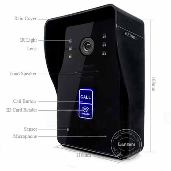 熱い販売のホームセキュリティシステムwifiのビデオドア電話、 7インチカラービデオドア電話問屋・仕入れ・卸・卸売り
