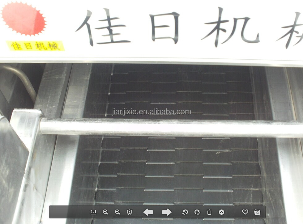 Meat continous frying machine