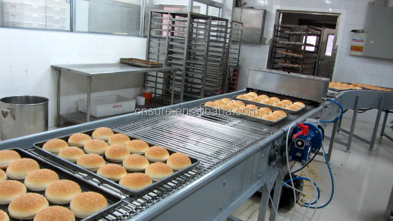 KFC hamburger production line
