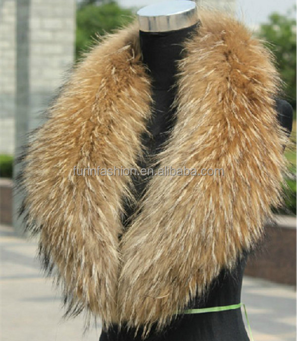 ファッション2014年タヌキの毛皮の襟コートのための問屋・仕入れ・卸・卸売り