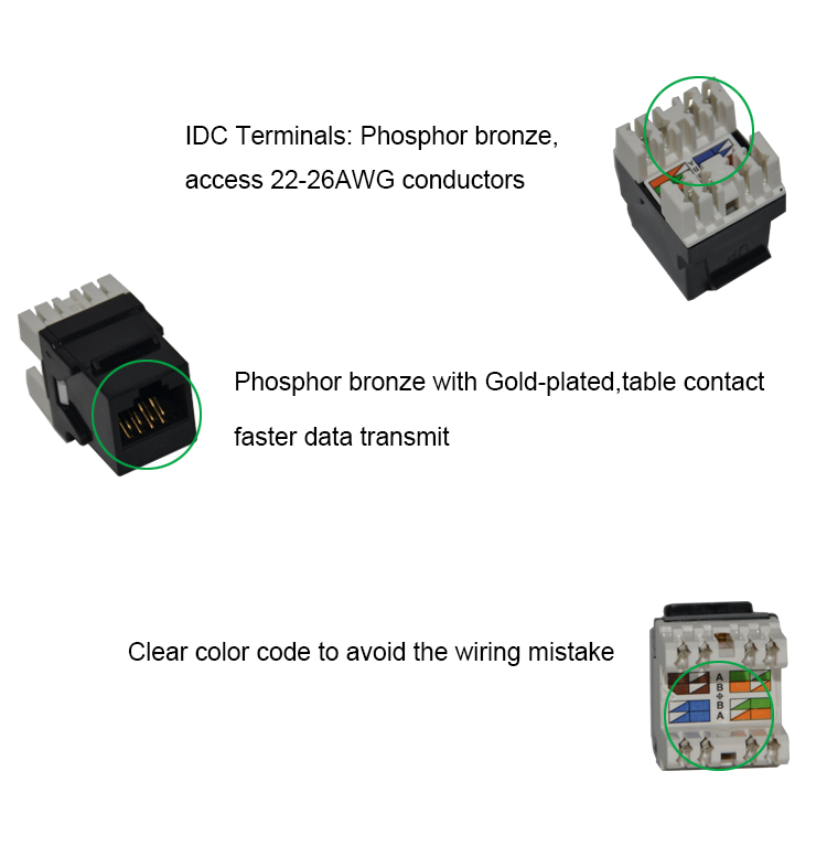 シールドなしの工場熱い販売180度utp8ピン8p8crj45catイーサネットデータネットワーク。 5eutpジャック問屋・仕入れ・卸・卸売り