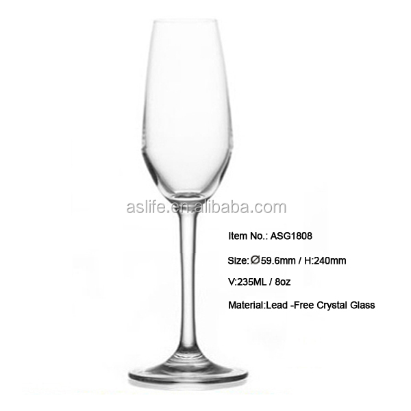 AS98CP25-250ml The Elegant Champagne Glass Flutes In Colourful Gift Box!Colorful Packing No Lead Cry