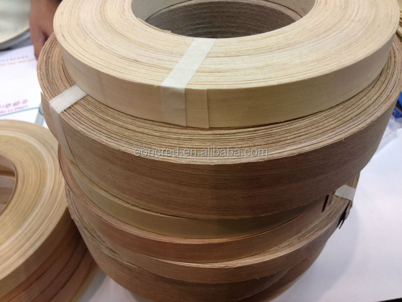 Various Veneer Melamine Edge Banding/ Preglued Melamine Edge Banding 0
