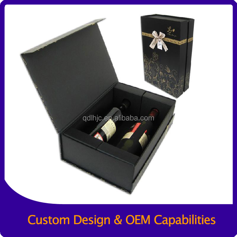 Custom paper folding boxes/wholesale paper wine boxes /cardboard Wine box