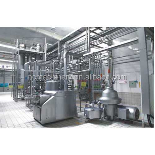 Complete pasteurized milk processing line