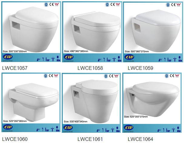 バスルームセラミックlwce1064衛生陶器の壁は、 トイレをハング問屋・仕入れ・卸・卸売り