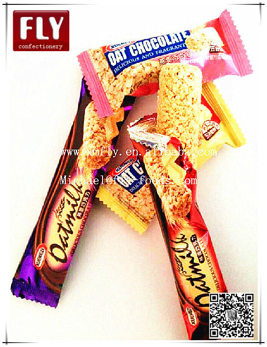 bulk customized crispy milk chocolate biscuits confectionery oat chocolate