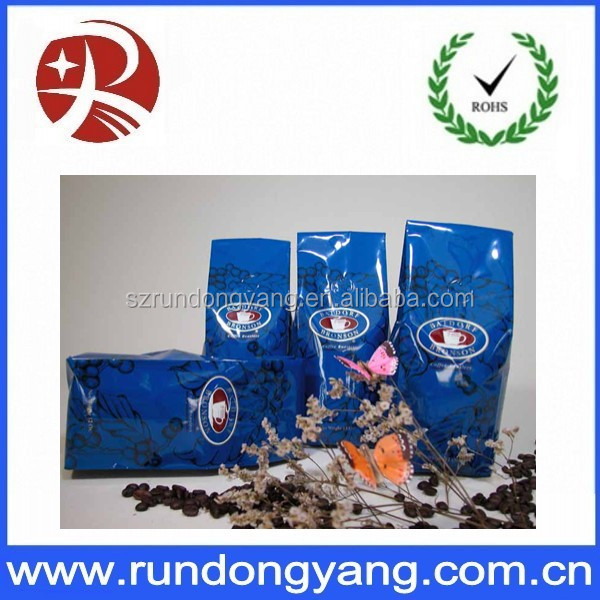 Top quality bottom side gusset coffee bag