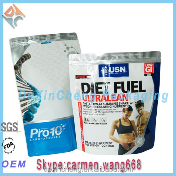 Resealable Stand Up Pouches With Zipper Doypack For Powder
