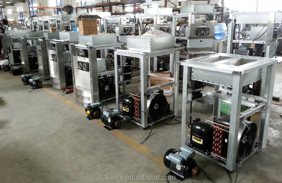 2014 KESHI KS-5100T KS-5200T series mini table top commercial soft ice cream machinery with 1 flavors and 3 flavors