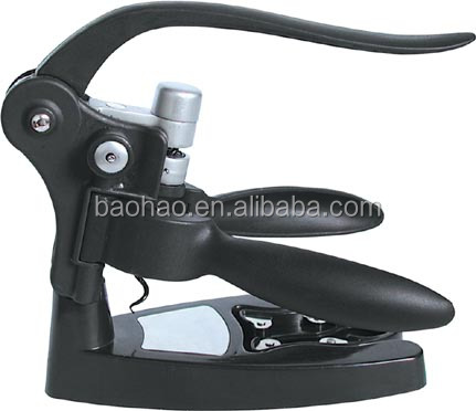 Cheap and hot selling plastic rabbit corkscrew and Red wine opener set with corkscrew and foil cutter