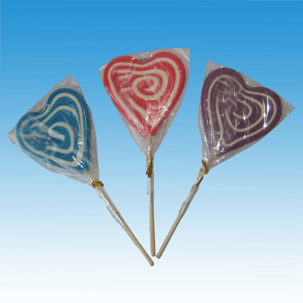 Heart Shaped Lollipop /Double Color Wind Lollipop
