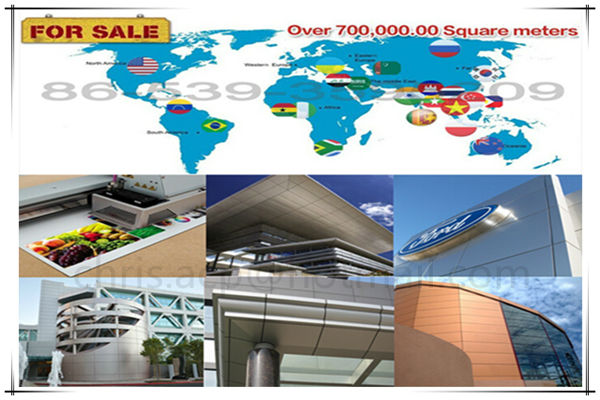 2014 good price ACM champagne silver aluminium composite