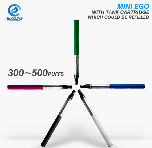 Mini Ego E-Cigarette with 220 mah lithium battery and automatic airflow clearomizer
