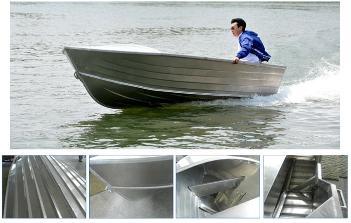 2016中国ce証明書レクリエーション5メートルアルミディンギーボートで川や湖用販売仕入れ・メーカー・工場