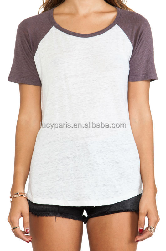 2014年最新短いスリーブ安い女性ファッションtシャツ問屋・仕入れ・卸・卸売り