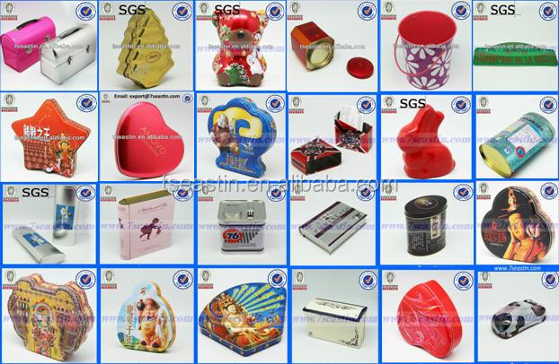 custom design round wine tin packing box red wine tin can