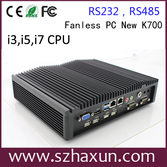 ファンレス小型pc、 rs232とlptポート、 celeron1037u産業用pc、 4gbram、 linuxubuntuのhdd320gbx86k700ミニitxのpc問屋・仕入れ・卸・卸売り