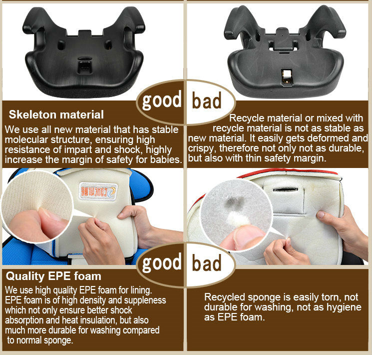 Ecer44/04背中が大きく開いブースターカーシート/18-36kgs子ブースターシート問屋・仕入れ・卸・卸売り