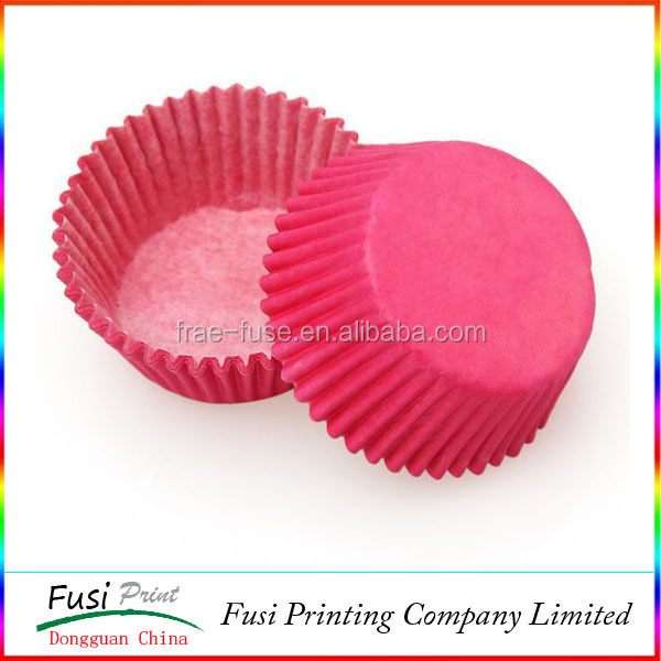 Mini Red Heart and White Paper Cake Cups