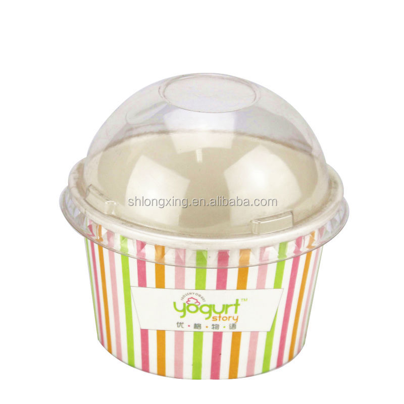 disposable ice cream cups or custom frozen yogurt cups