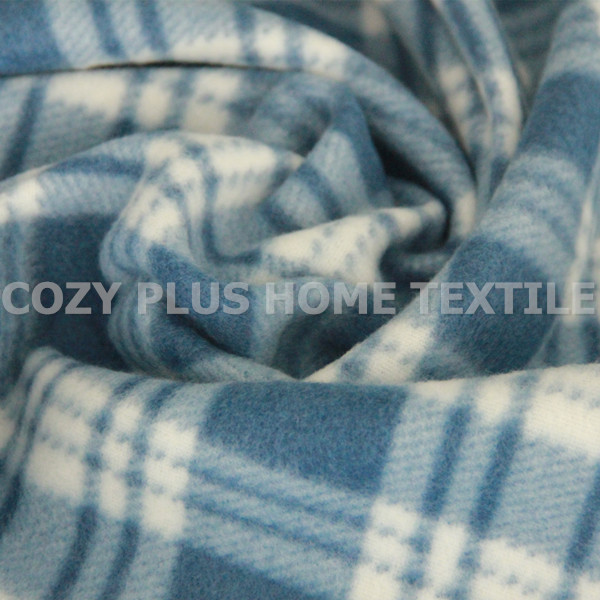 プリントフリース毛布2側面仕上げファブリックポリエステルフリースシート暖かく、 柔らかい敷物仕入れ・メーカー・工場
