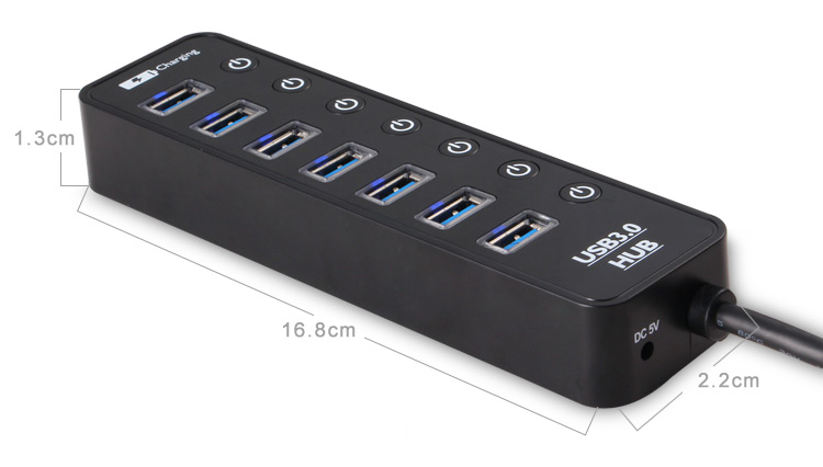 熱い販売の高品質高速7ポート付きのUSB2.0ハブ問屋・仕入れ・卸・卸売り