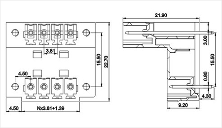 三河facturysh222vm-3.81を供給するプラグイン可能なターミナルブロック仕入れ・メーカー・工場