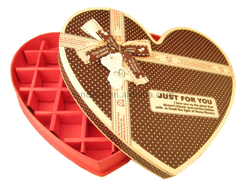 paper box packaging paper case printing paper packaging chocolate heart box,China OEM price