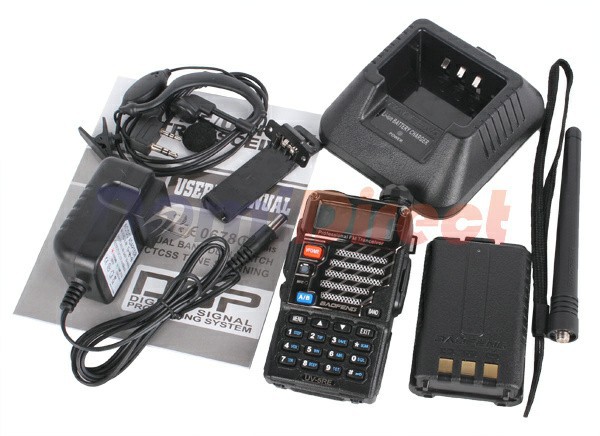 Baofeng UV-5RE Dual-Band 5W vhf uhf Handheld Interphone FM Ham Two-way Radio Walkie Talkie (10)