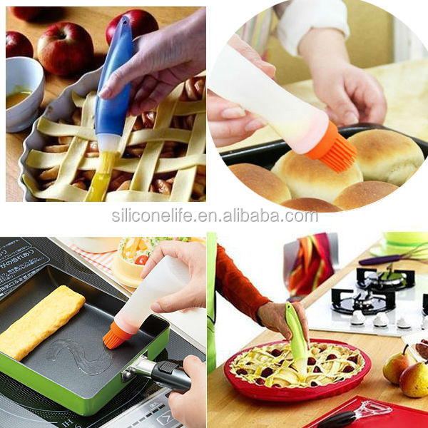 Silicone Tube Food Cooking Baking Tool Chocolate Egg Liquid Oil Pen Brush