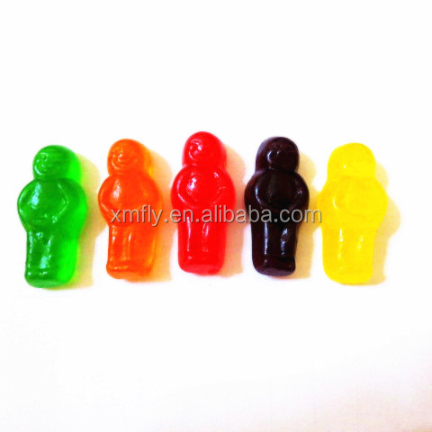 Assorted fruit flavor custom baby shaped soft jelly gummy candy