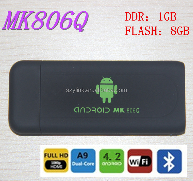 最新2014年mk806qxbmcをインストールされている1gramrommiracast+dlna+airplay8grk3066アンドロイドミニpc問屋・仕入れ・卸・卸売り