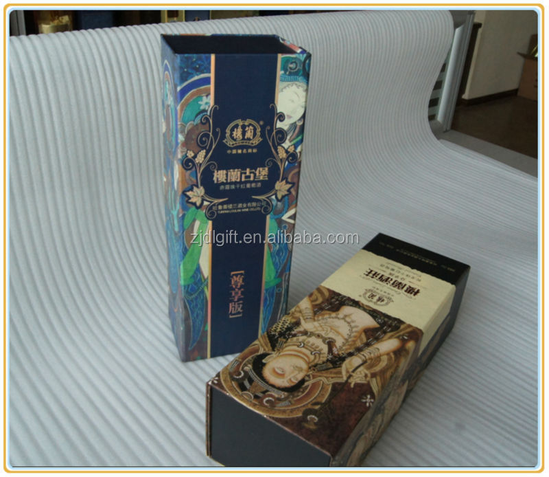 High quality Paper Folding Wine Box for packaging
