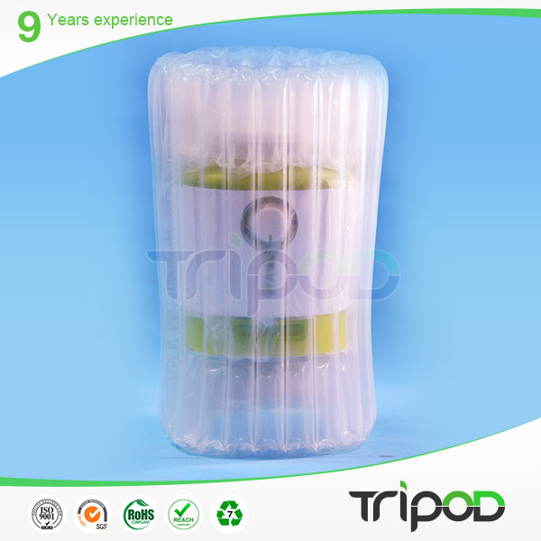 air column bag with handle,red wine wrapping bag,heat seal plastic air bag