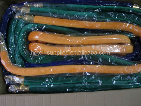 ベルベットのクラウドコントロールバリアスタンションロープ1.5メートル長い赤、 黒、 青、 緑問屋・仕入れ・卸・卸売り