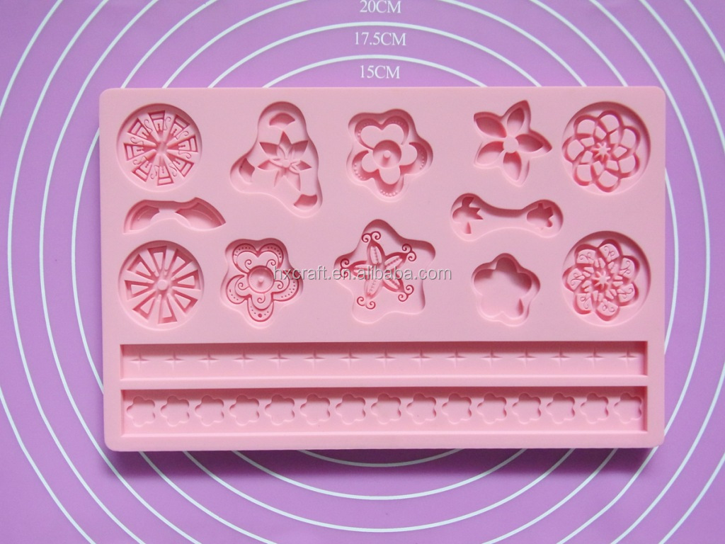 Classics Lace Shaped Silicone Mold Mould Fondant Cake Decorating Baking Tool
