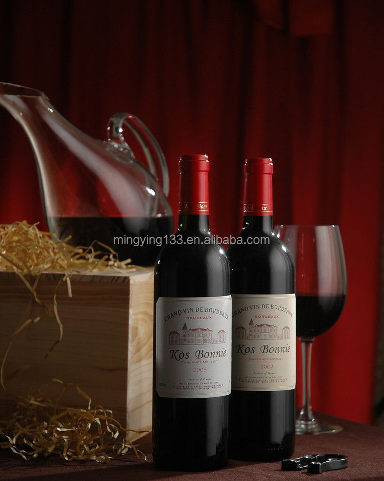 750ml Empty Red Wine Glass Bottles