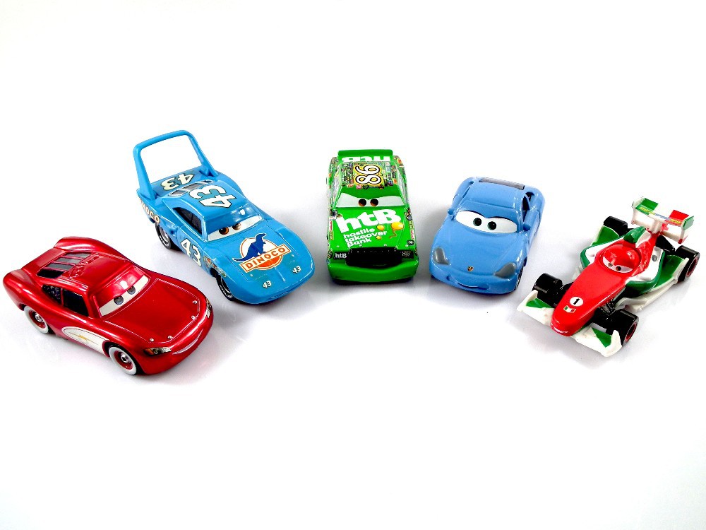 Купить 5pcs/набор pixar Тачки 2 короля/Чик Хикс/Маккуи/Салли/Франческо ...