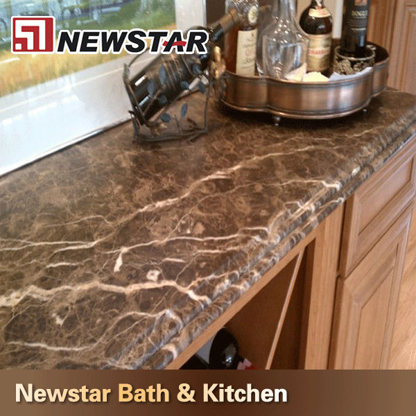Cheap Emperadoe Dark Brown Marble Laminate Countertop Styles Buy