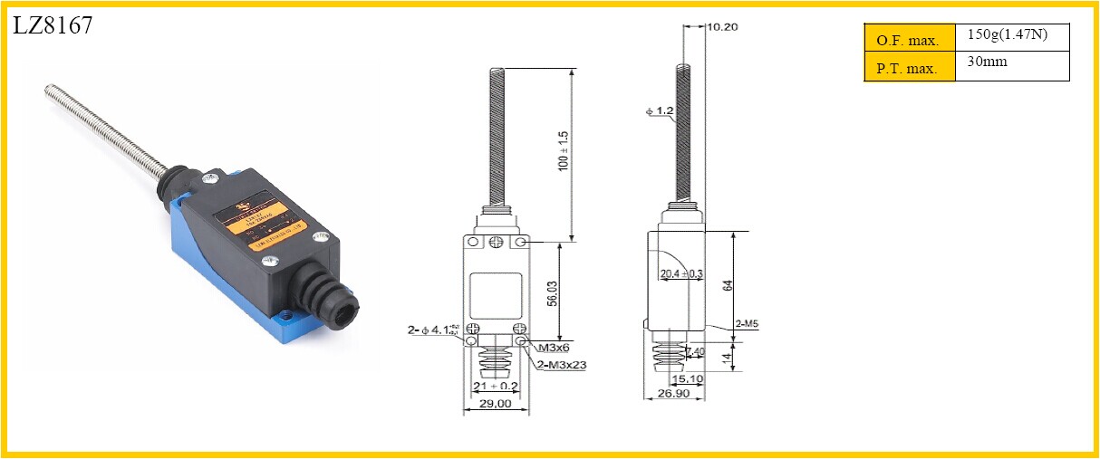 5a250vacローラー式リミットスイッチ81048108メーカー問屋・仕入れ・卸・卸売り