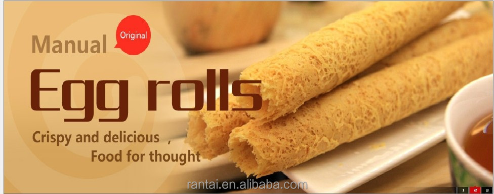 handmade egg roll biscuit with china origin