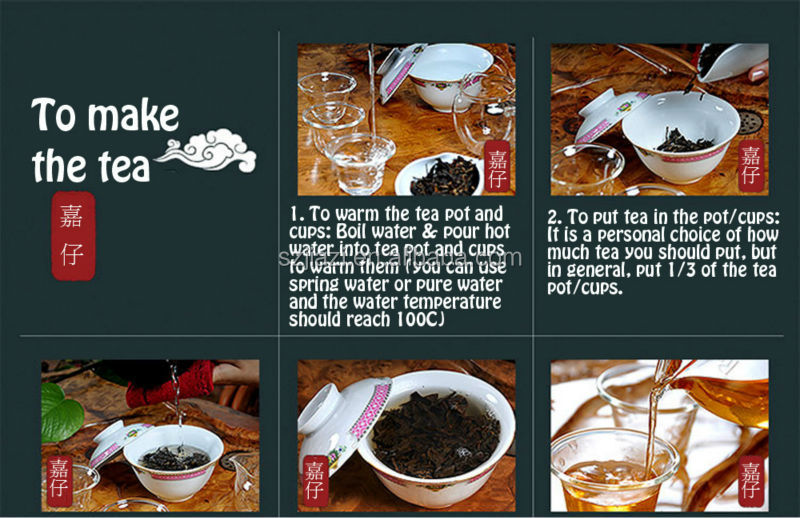 Raw Puer green tea brand names