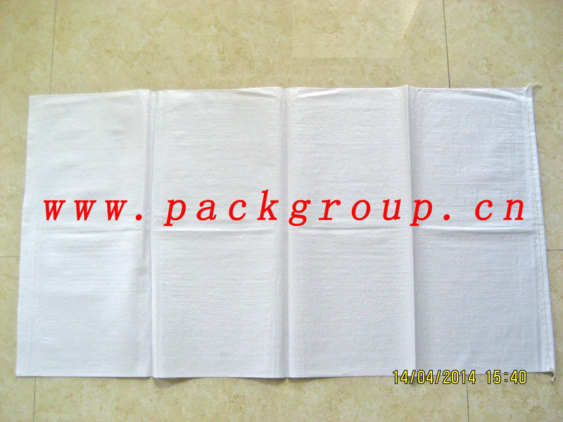 安いホワイト色のリサイクル55x105cm穀物用のpp不織布バッグ、 60g/pc問屋・仕入れ・卸・卸売り