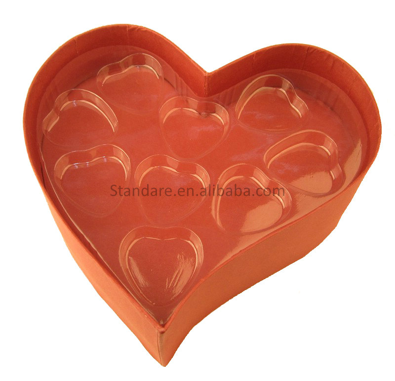 paper box packaging paper case printing paper packaging chocolate heart case