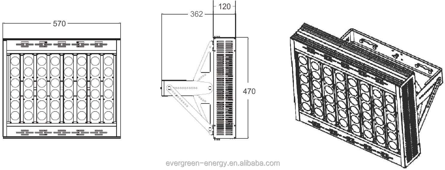 400w、 ハイパワーled洪水ランプの高いマストアプリケーション、 クリー族led、 meanwellドライバ問屋・仕入れ・卸・卸売り