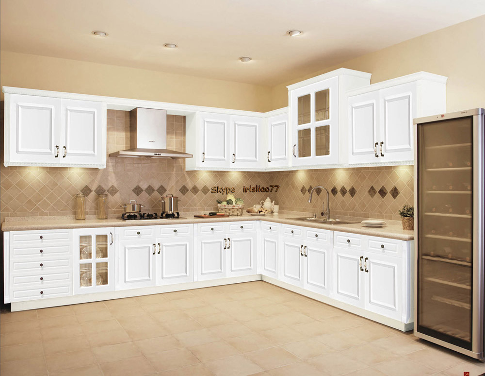 Cocina de madera sólida del gabinete de diseño cocinas ... Diseño de cocinas de madera
