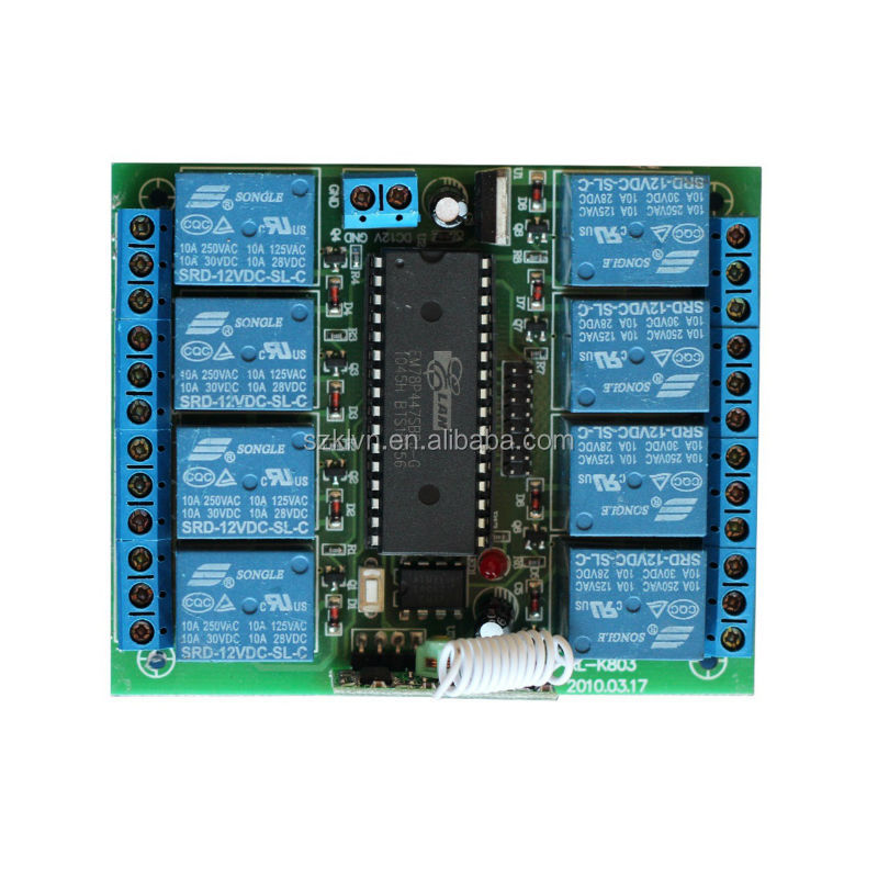 315mhz/433mhzrf8kl-k803チャンネルワイヤレスリモートコントロールスイッチ仕入れ・メーカー・工場